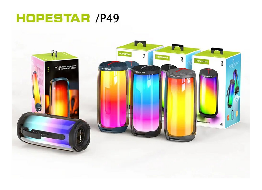 Портативна колонка Bluetooth Hopestar P49 з радіо, Black