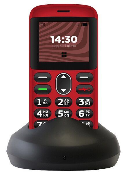 Телефон ERGO R201 Dual Sim, Red