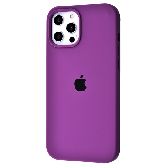Накладка Silicone Case Full Cover Apple iPhone 12 Pro Max, Purple