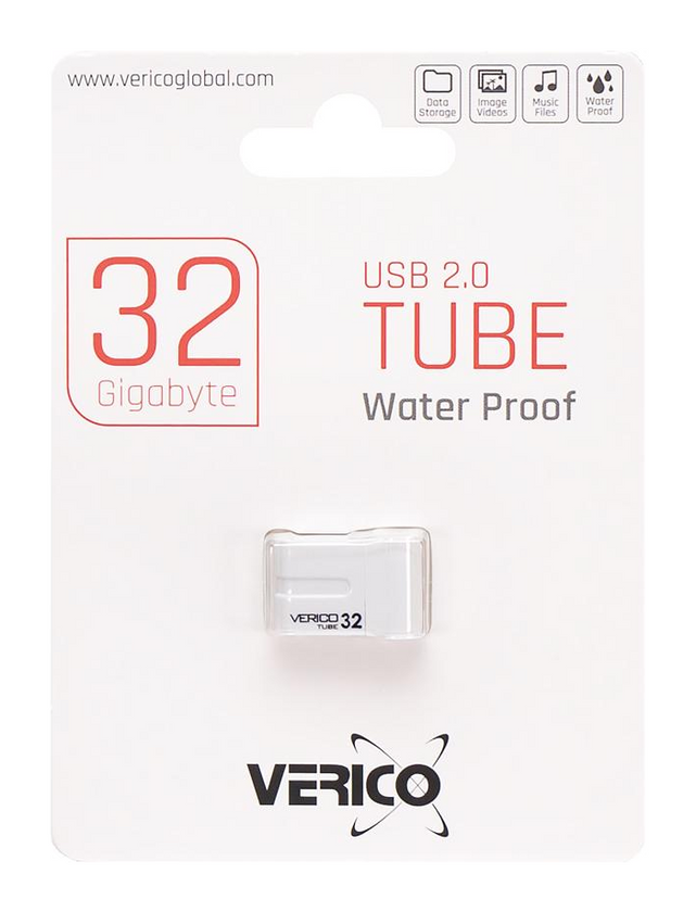 Флешка Verico USB 32Gb TUBE, White