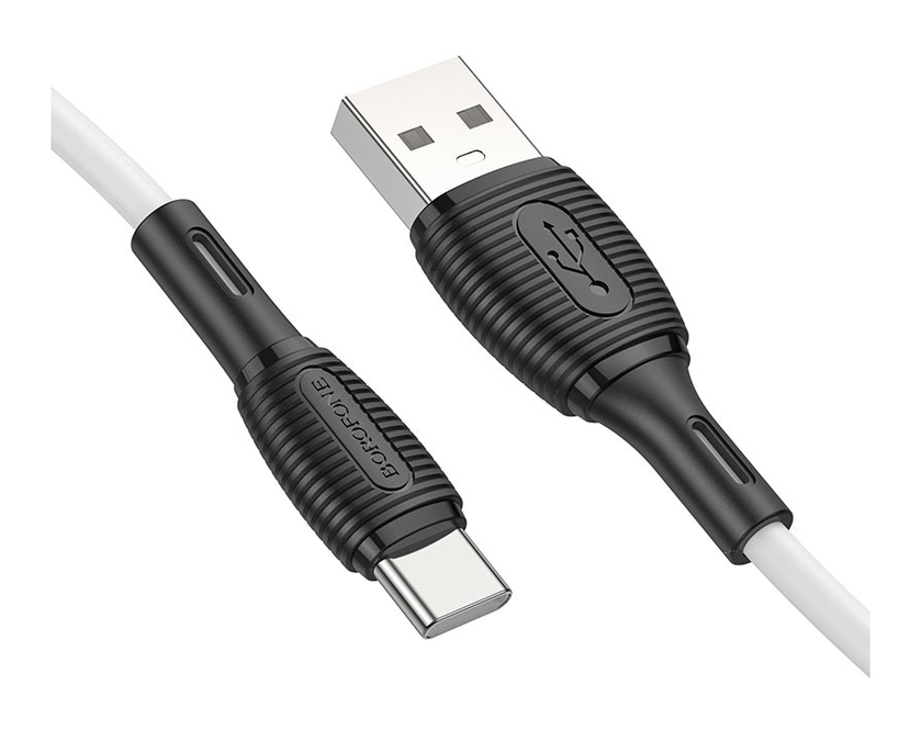 Кабель Type-C Borofone BX86 Advantage 1m, White