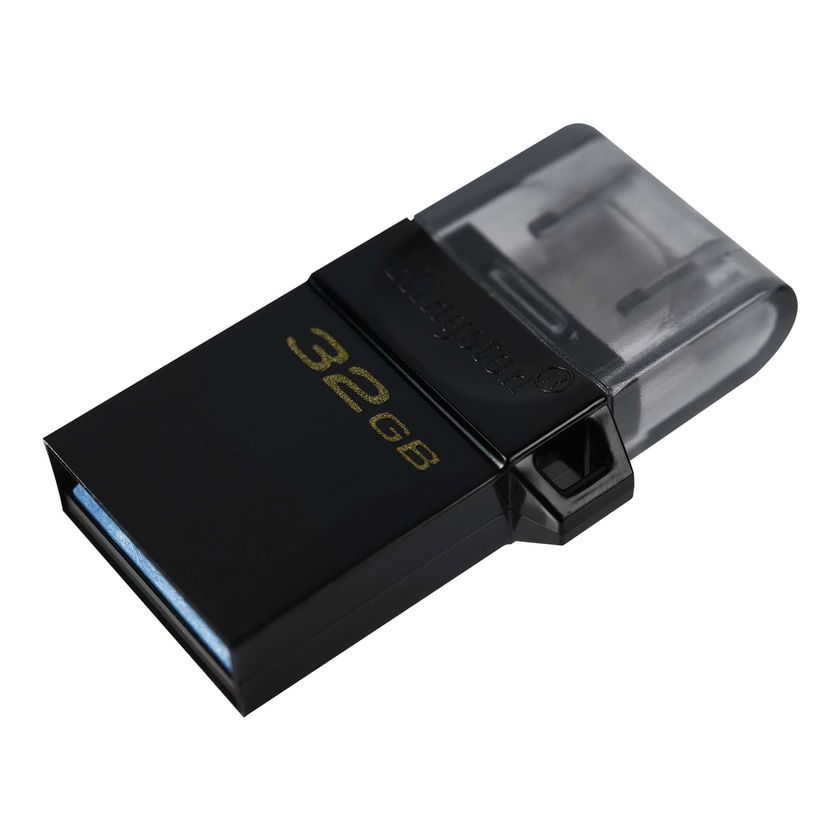 Флешка USB 32GB Kingston DataTraveler MicroDuo 3G2 OTG, USB 3.0, Black, Black