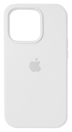 Накладка Silicone Case Full Cover Apple iPhone 14 Pro, White