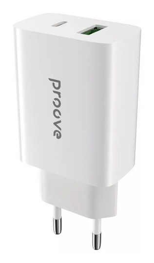 ЗП Proove Rapid 20W (Type-C + USB), White