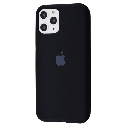 Накладка Silicone Case Full Cover Apple iPhone 11 Pro Max, (18) Black
