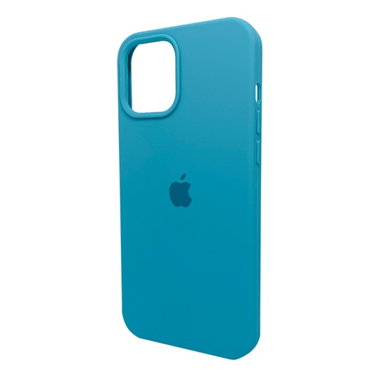 Накладка Silicone Case Full Cover iPhone 12 Pro Max, (21) Turquoise