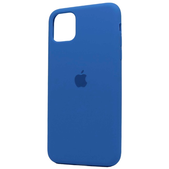 Накладка Silicone Case Full Cover Apple iPhone 11 Pro Max, (3) Blue