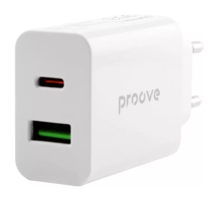 ЗП Proove Rapid 20W (Type-C + USB), White