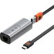 USB Хаб Baseus Steel Cannon Series USB-A/USB-C to Ethernet, Gray, Gray