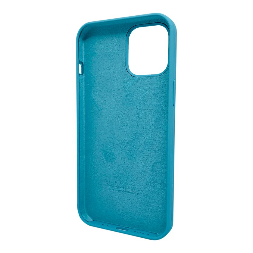 Накладка Silicone Case Full Cover iPhone 12 Pro Max, (21) Turquoise